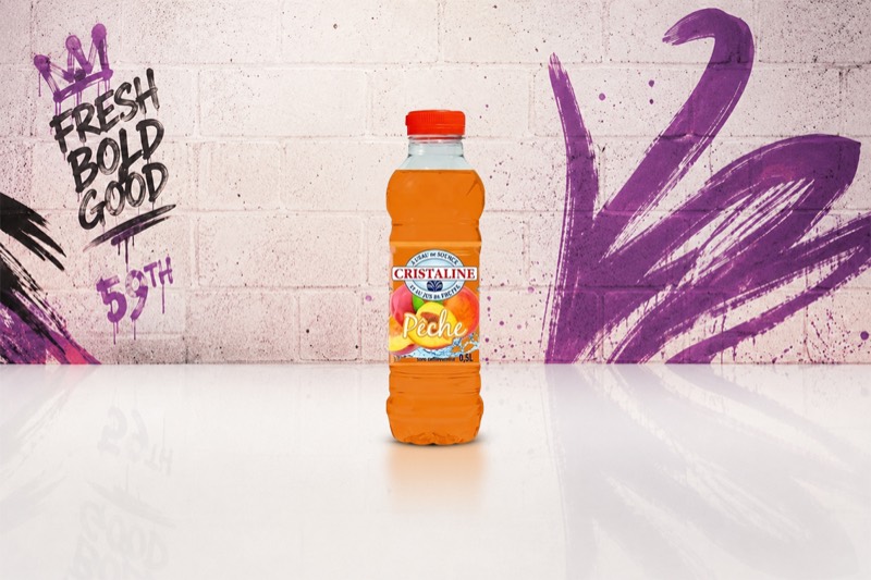 Cristaline pêche 33cl