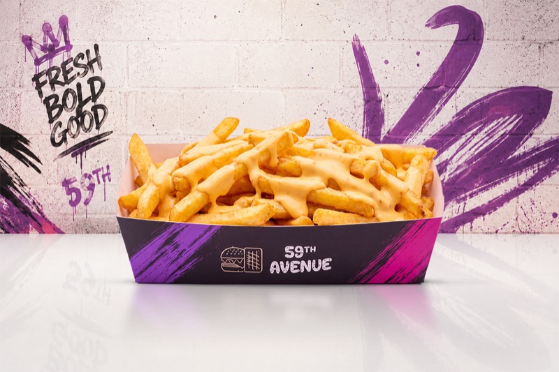 Frites sauce fromagère