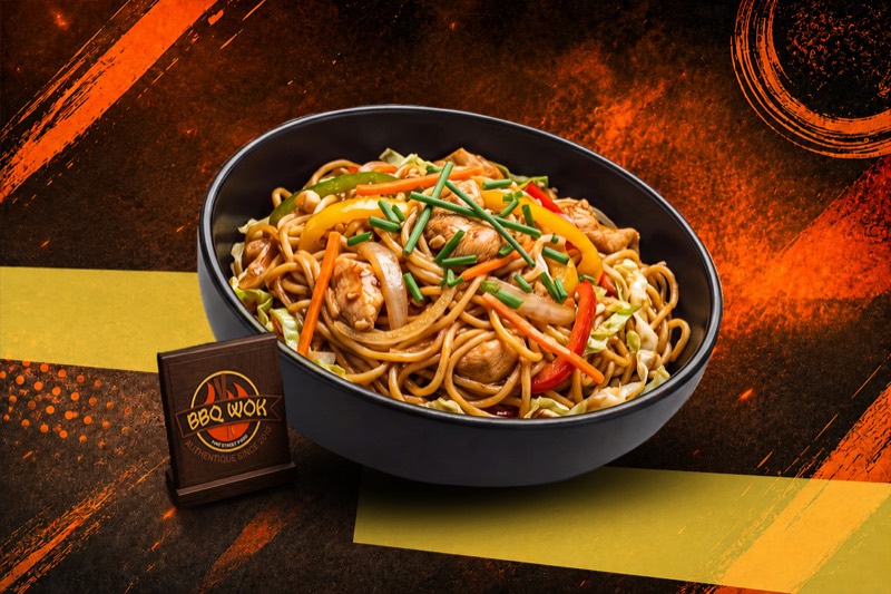 Nouilles Thaï Poulet (Moyen)