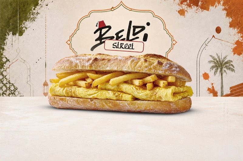 Sandwich frites omelette
