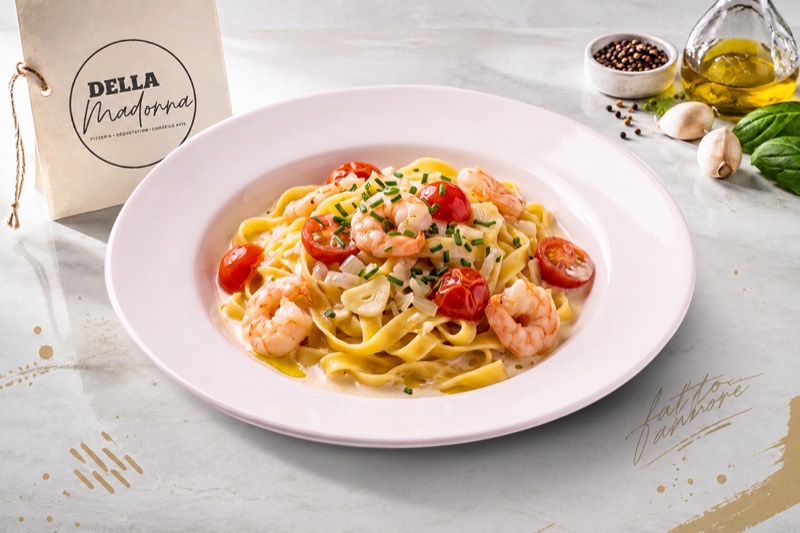 Tagliatelle scampis
