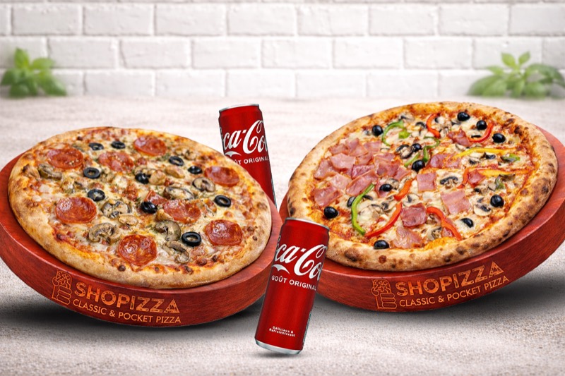 Duo 2 pizzas + 2 boissons