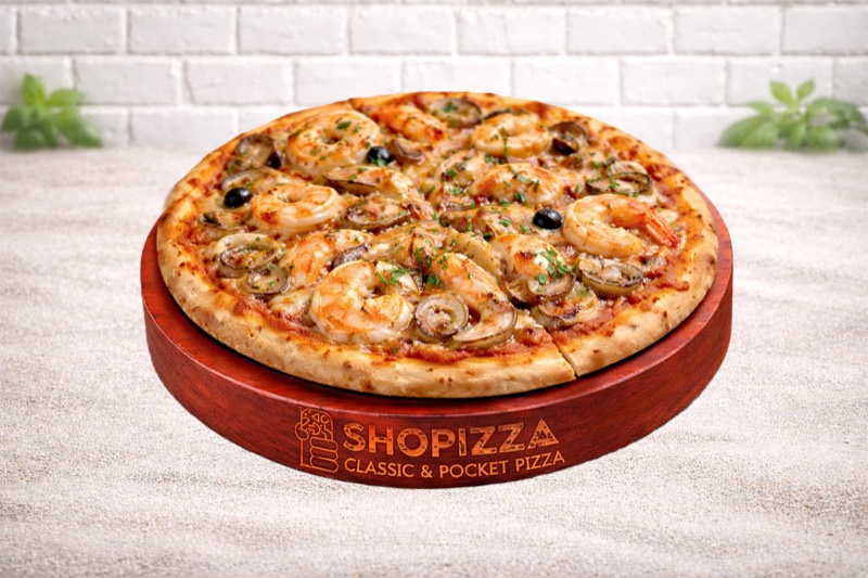 Pizza fruits de mer
